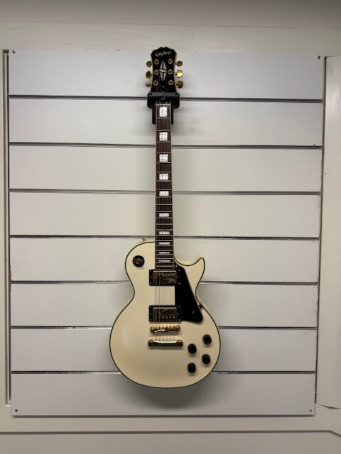 epiphone les paul hvit